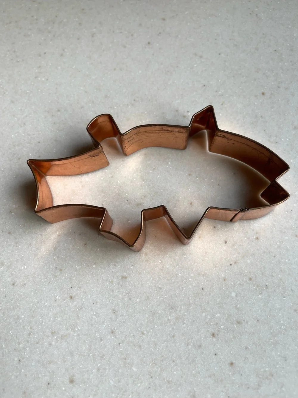 Copper cookie cutter large fish